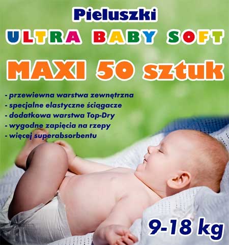 Pieluszki Maxi paczka 300sztuk + 10 gratis